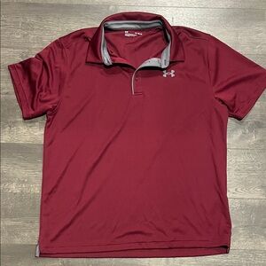 Under Armour Men's Burgundy Polo Shirt